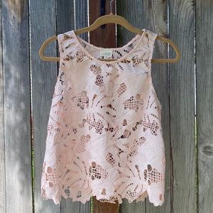 Light Pink Caution to the Wind Sleeveless Top